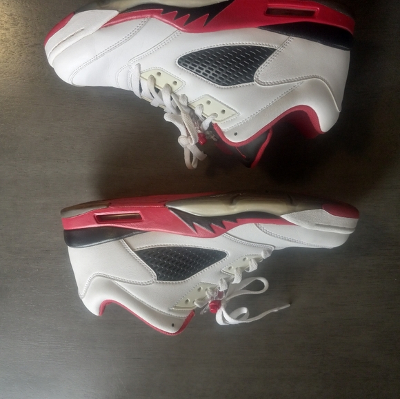 Retro Jordan 5 Low Fire Red Size 11.5 - Picture 6 of 11